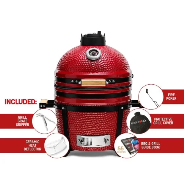 Kamado-Bono-Minimo-Ceramic-Grill-15″Kamado-Bono-Minimo-Ceramic-Grill-15″-Red-7-min-600x600