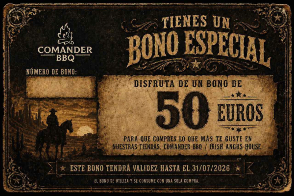 Bono Regalo Comander BBQ - Crédito Gourmet 50 Euros