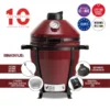 Kamado Bono EVO modelo Minimo, Rojo Real
